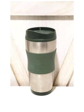 7 Eleven Stainless Steel 16 Oz Green GripTumbler Screw Off Lid